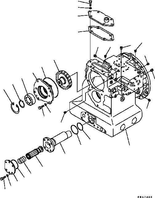 Корпус (\6\124-15-51111) KOMATSU