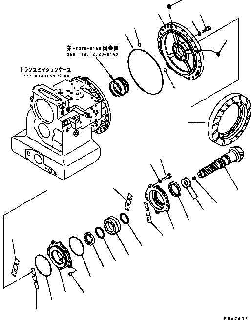 GEAR, BEVEL (\6\124-22-51111) KOMATSU