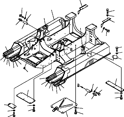 FRAME ASSY 124-21-63100 KOMATSU