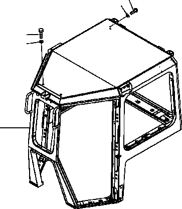 Кабина в сборе 17A-Z11-0010 KOMATSU