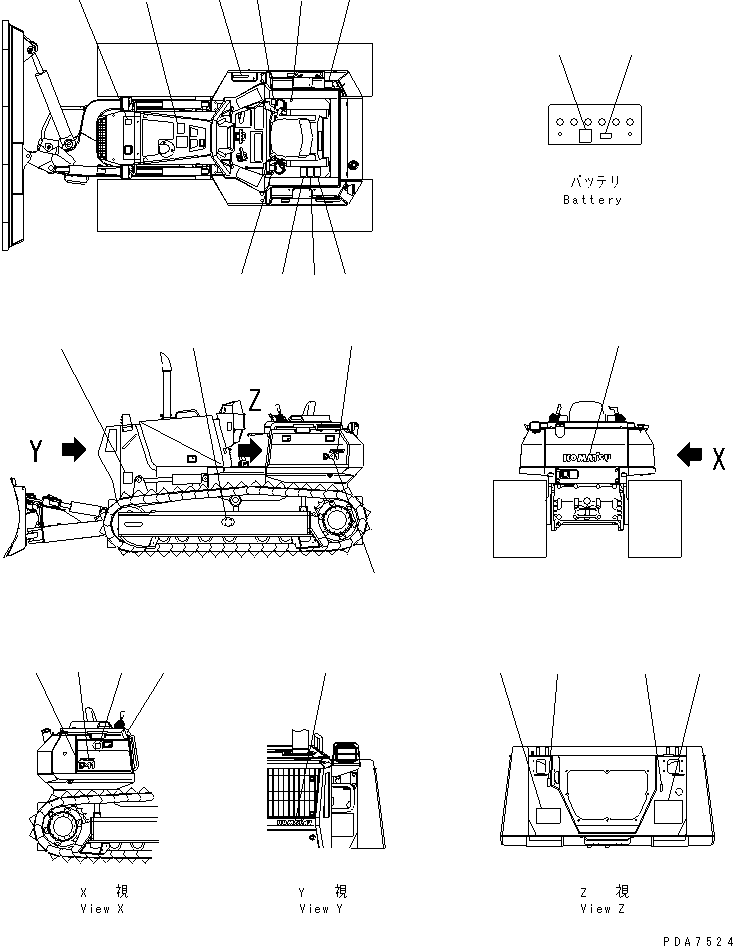 PLATE¤ MARK,D41P 12G-54-45150 KOMATSU