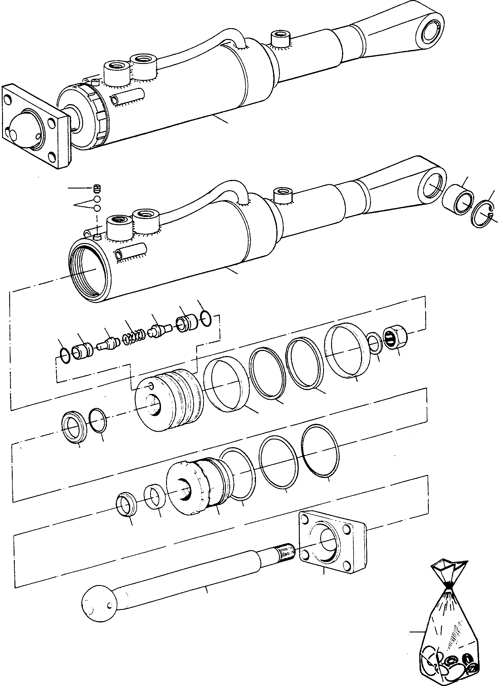 Комплект прокладок 3256019M91 KOMATSU