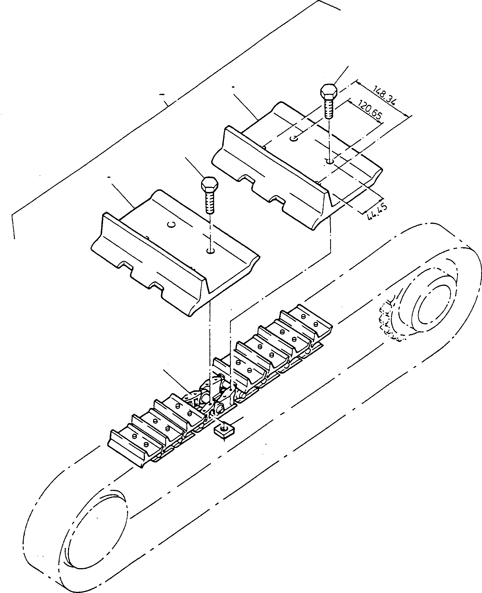 Цепь 2989014M91 KOMATSU