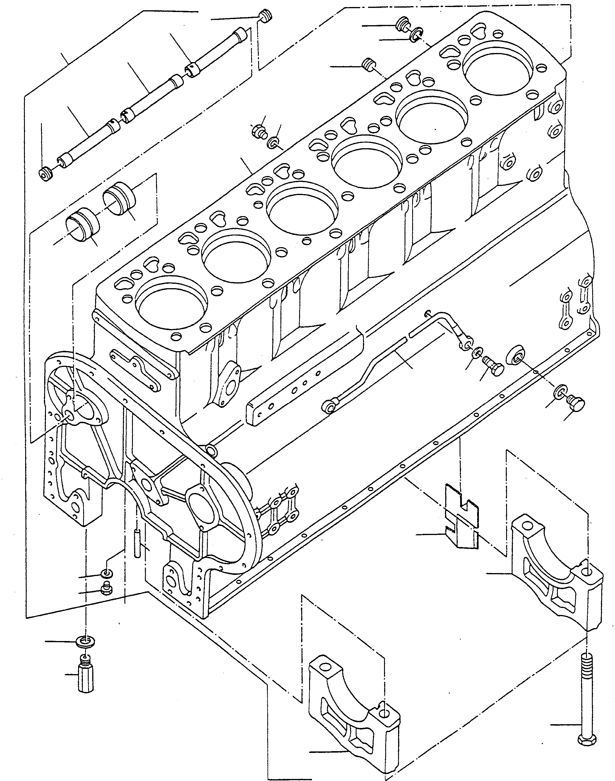 Блок цилиндров 3076994M92 KOMATSU