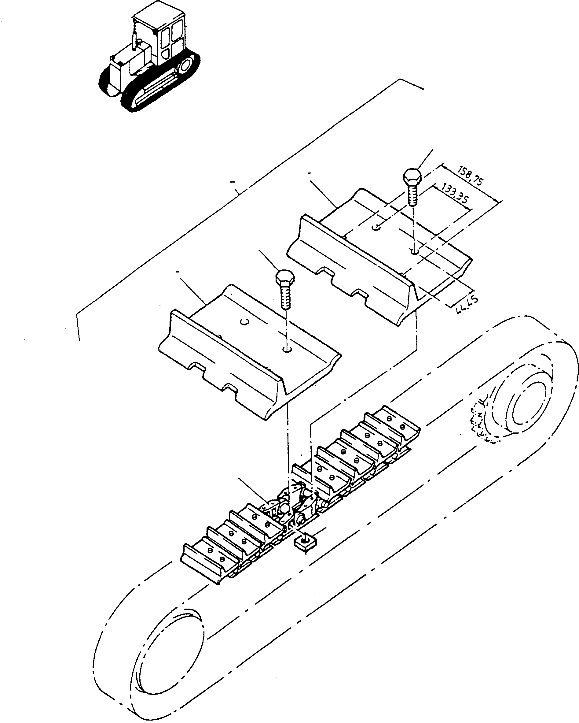 Цепь 4100014M91 KOMATSU