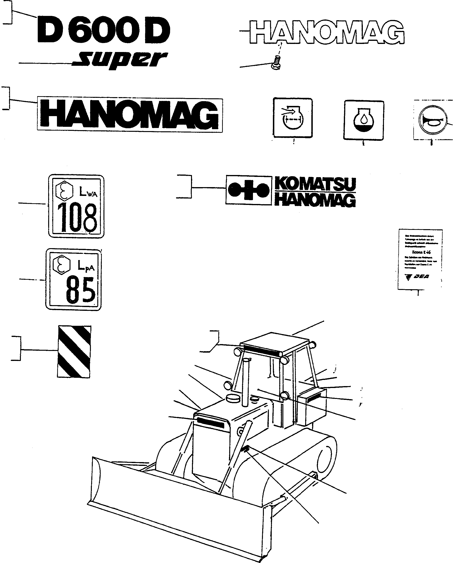 IDENTITY PLATE 4021316M1 KOMATSU