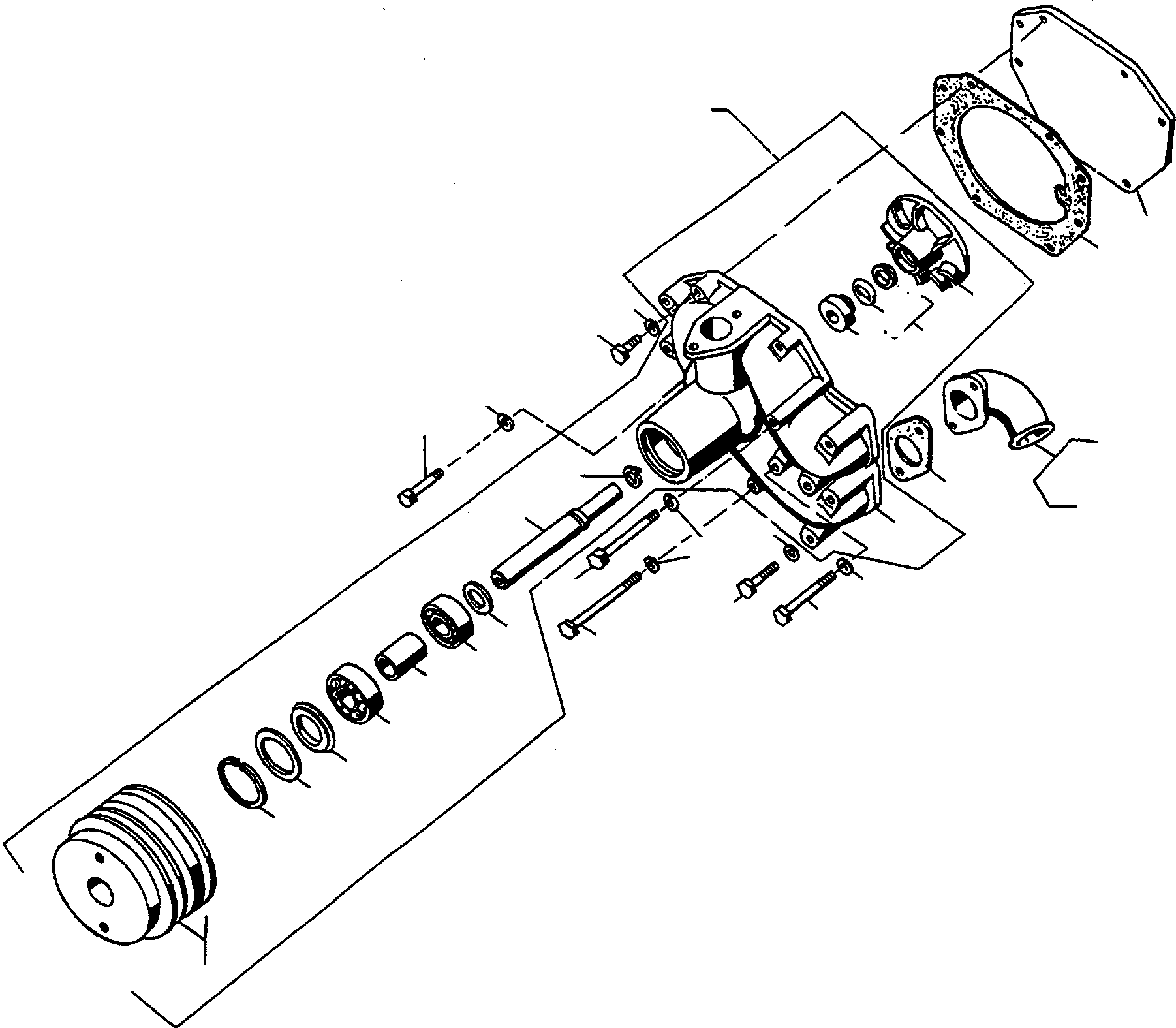 WATER PUMP 2987714M91 KOMATSU