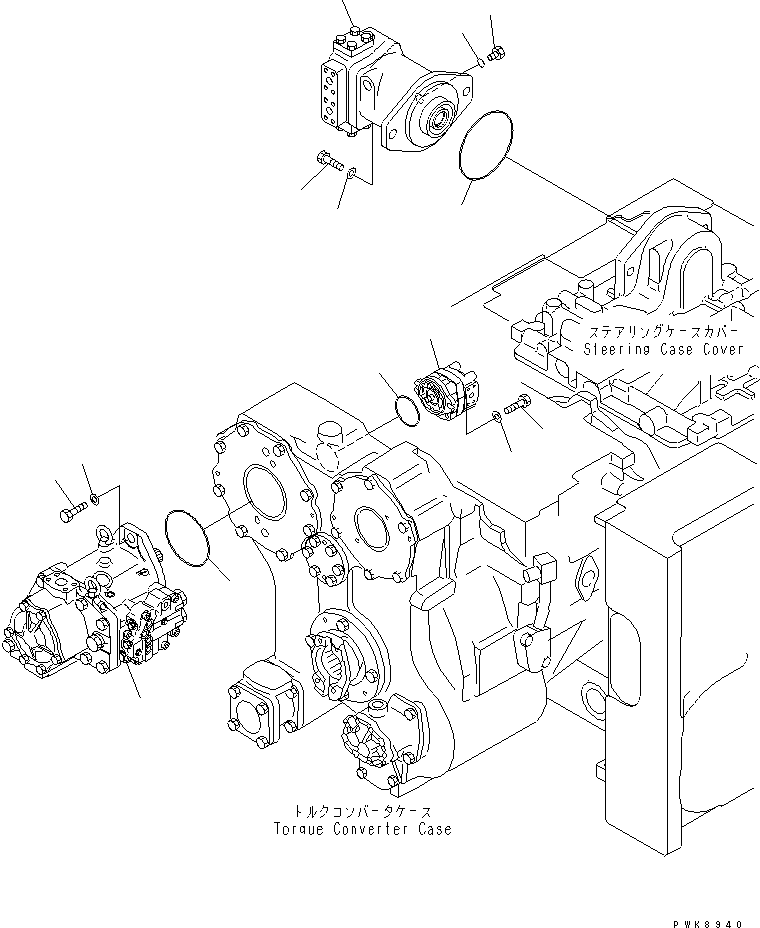 Насос в сборе (708-1L-00330) KOMATSU