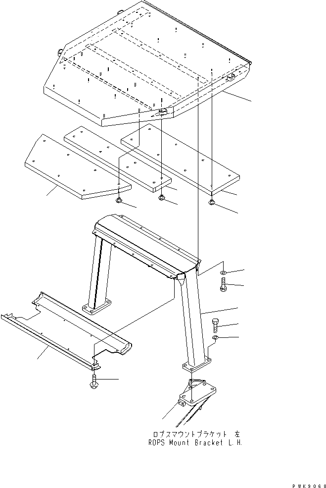 Ограждение 134-X78-1112 KOMATSU