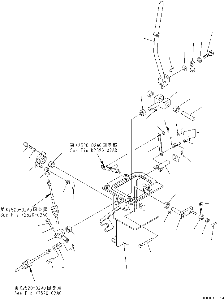 Рычаг 14W-960-7133 KOMATSU