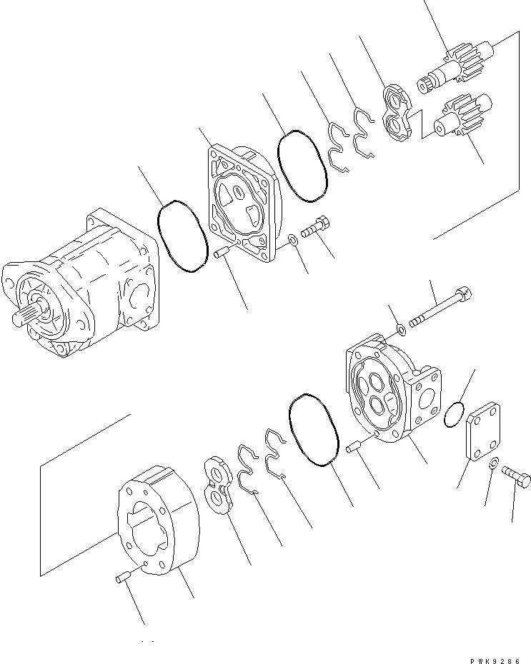 PUMP ASS'Y,(SAL40) 705-11-32530 KOMATSU