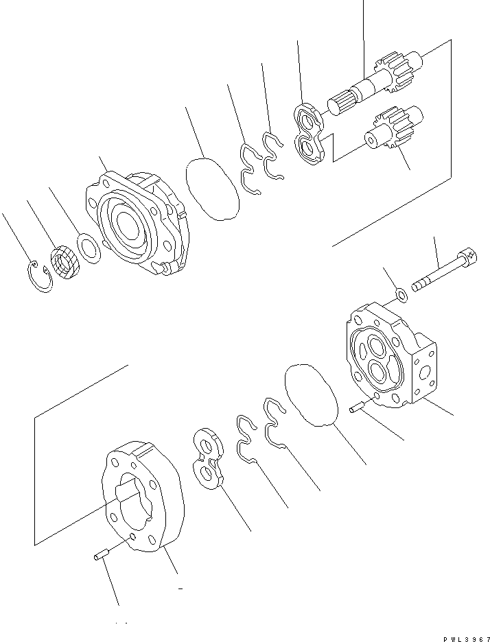 PUMP ASS'Y,(SAL63) 705-11-36010 KOMATSU