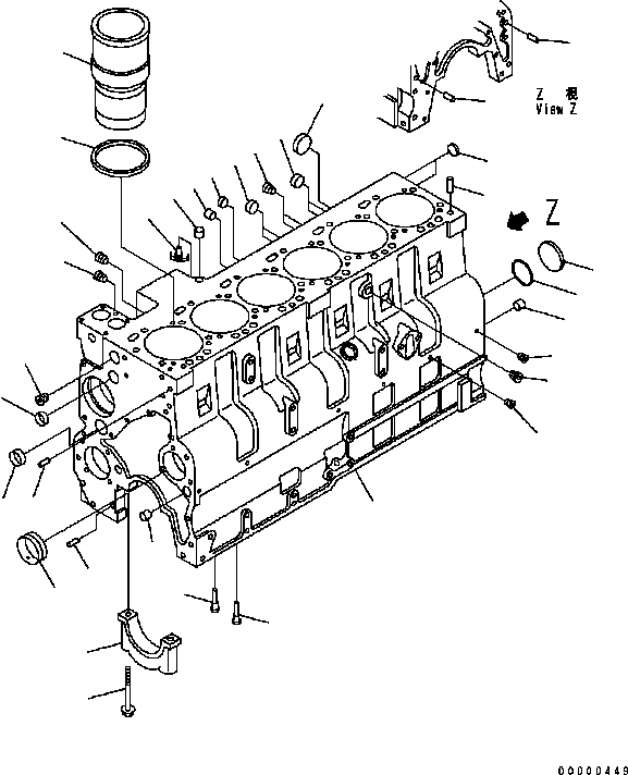 LINER, CYLINDER \6\6741-21-2210 KOMATSU