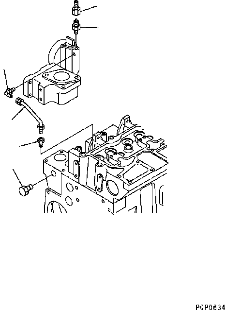 ELBOW, MALE ADAPTER 6742-01-5076 KOMATSU