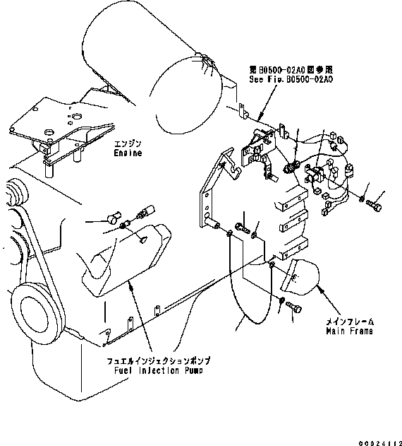 Кабель 08028-BD065 KOMATSU