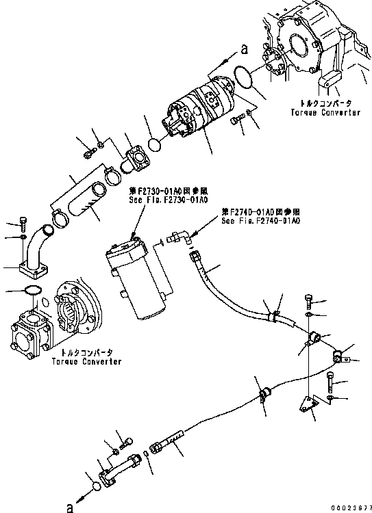 Шланг в сборе 134-49-71740 KOMATSU
