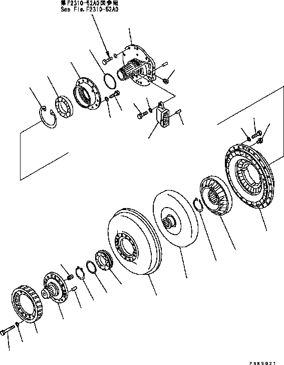 Гидротрансформатор в сборе 134-13-71000 KOMATSU