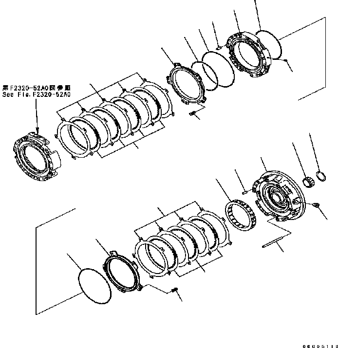 Коробка передач в сборе 134-15-71000 KOMATSU