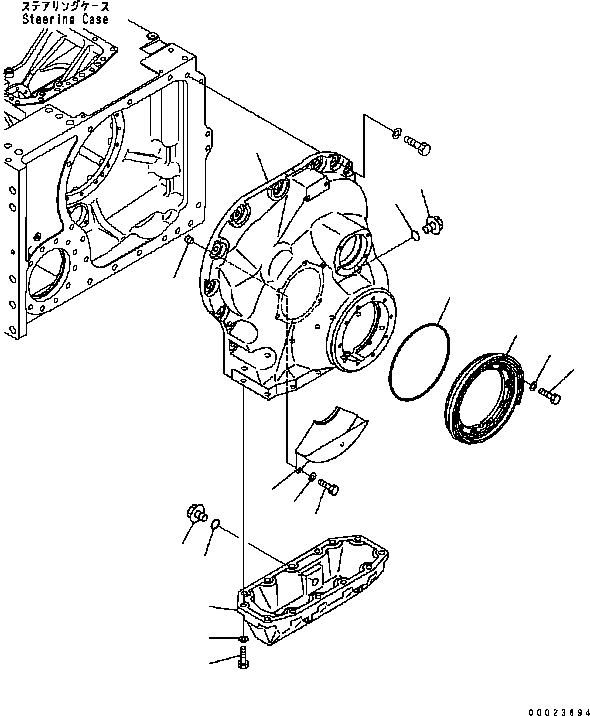 F/D ASSEMBLY (L.H), L.H. \0\134-27-00210 KOMATSU