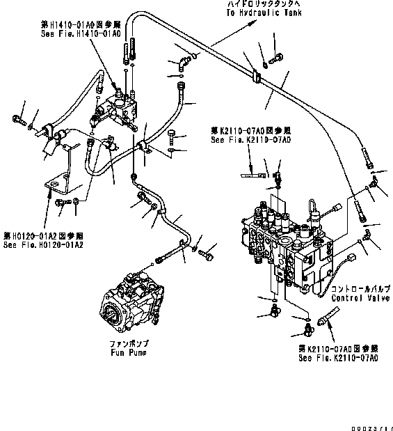 Шланг в сборе 134-62-71653 KOMATSU