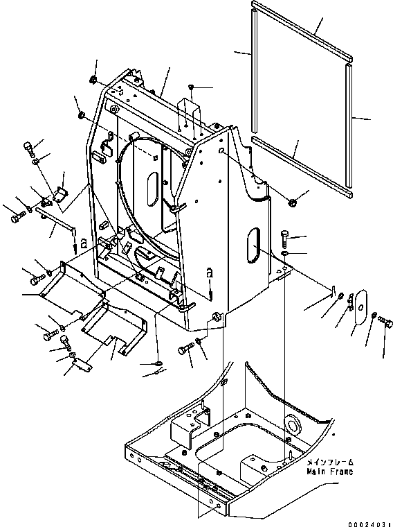 Ограждение в сборе 134-54-71814 KOMATSU