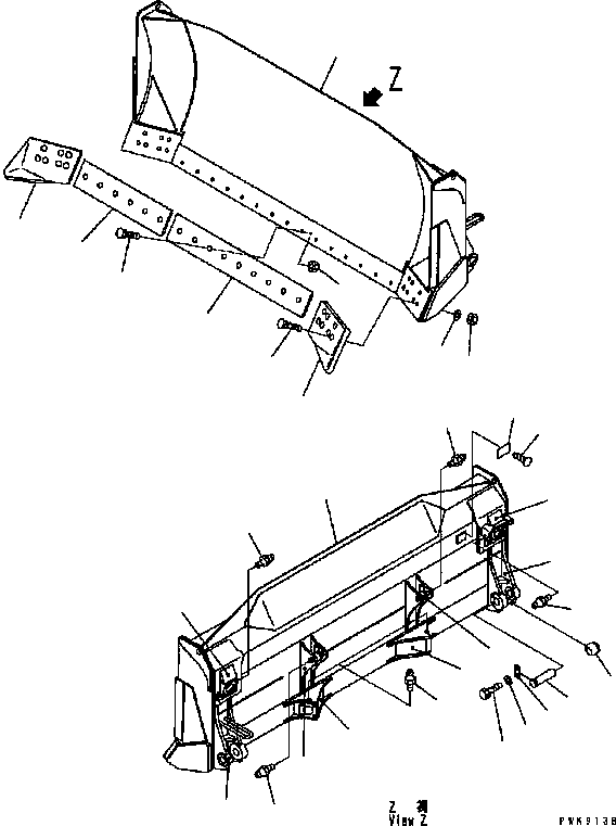 BLADE ASSEMBLY 134-X52-1102 KOMATSU