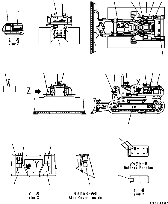 Табличка смазки 134-98-71210 KOMATSU