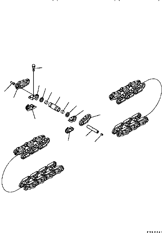TRACK LINK ASS'Y,600S WD61E 134-32-00121 KOMATSU