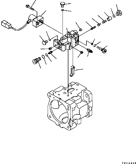 Пилотный клапан (\7\702-21-55800) KOMATSU