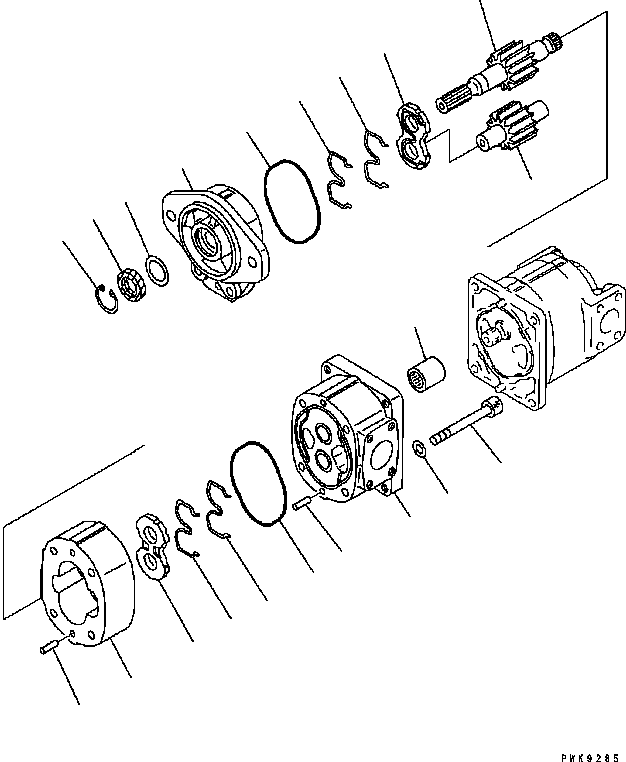 PUMP ASSEMBLY, (SAL40+40) 705-51-20840 KOMATSU