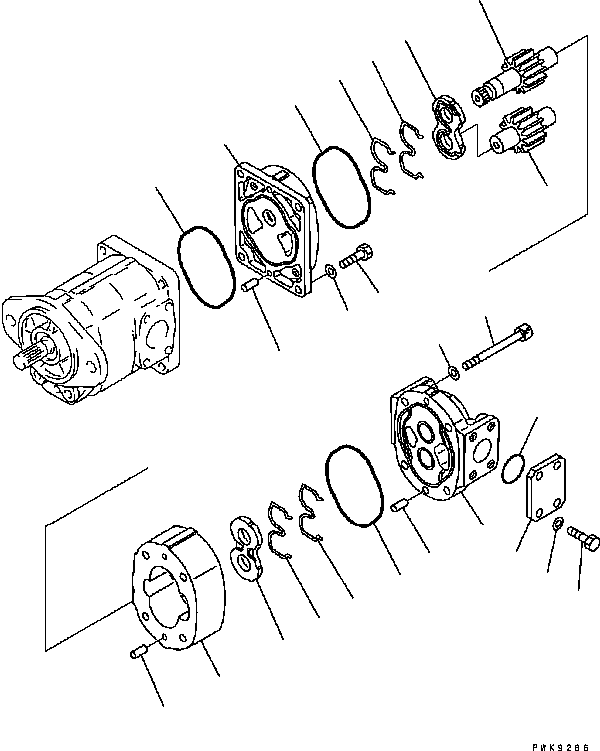 PUMP ASSEMBLY, (SAL40) 705-21-32300 KOMATSU