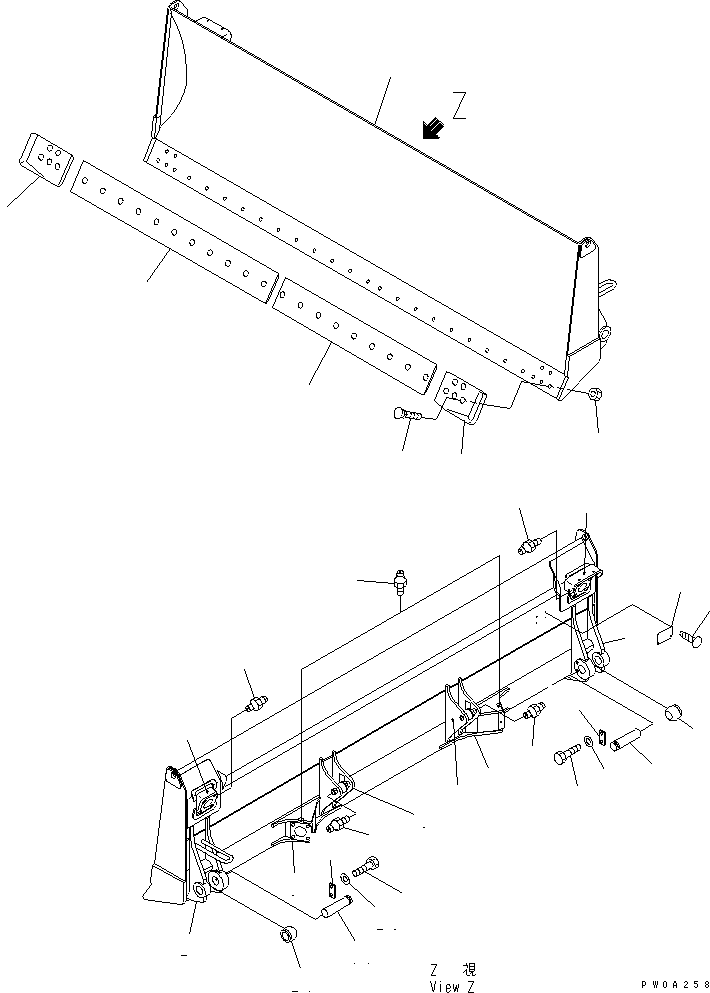 Режущая кромка 13G-71-61410 KOMATSU