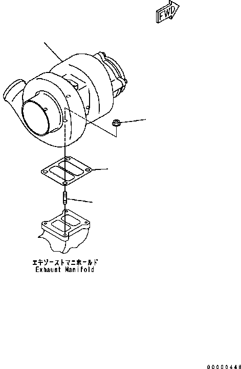 TURBOCHARGER ASSEMBLY (K1) 6742-01-8110 KOMATSU