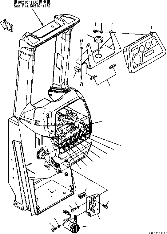 Кронштейн 17A-Z11-7150YN KOMATSU