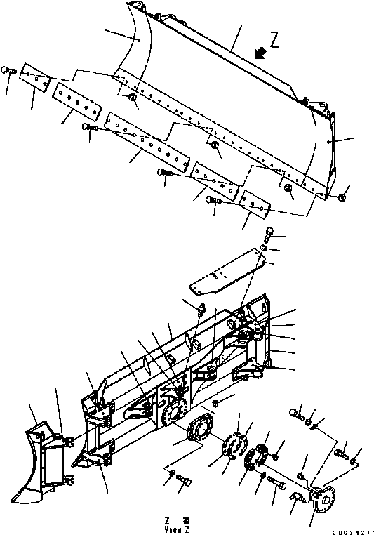 BLADE ASSEMBLY 13G-72-63102 KOMATSU