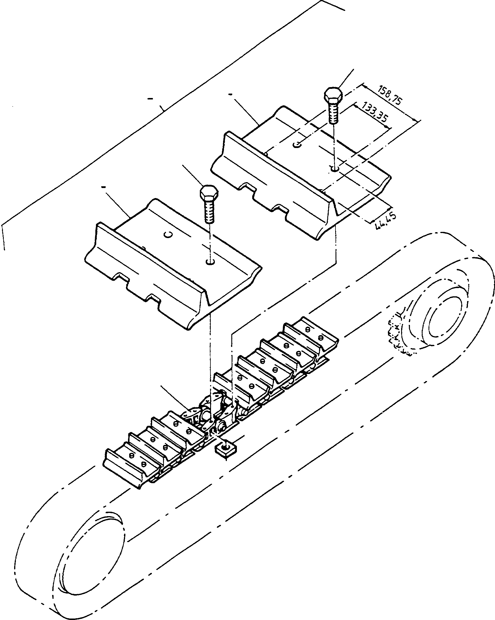 Цепь 4100010M91 KOMATSU