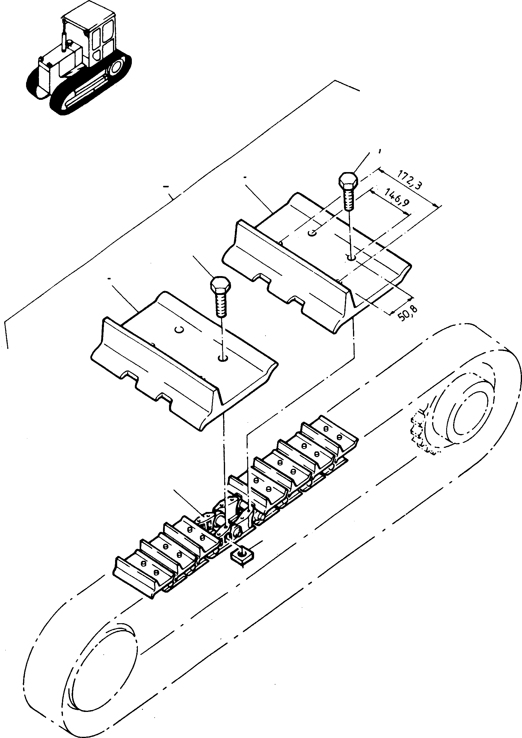 GROUSER SHOE 4100405M1 KOMATSU