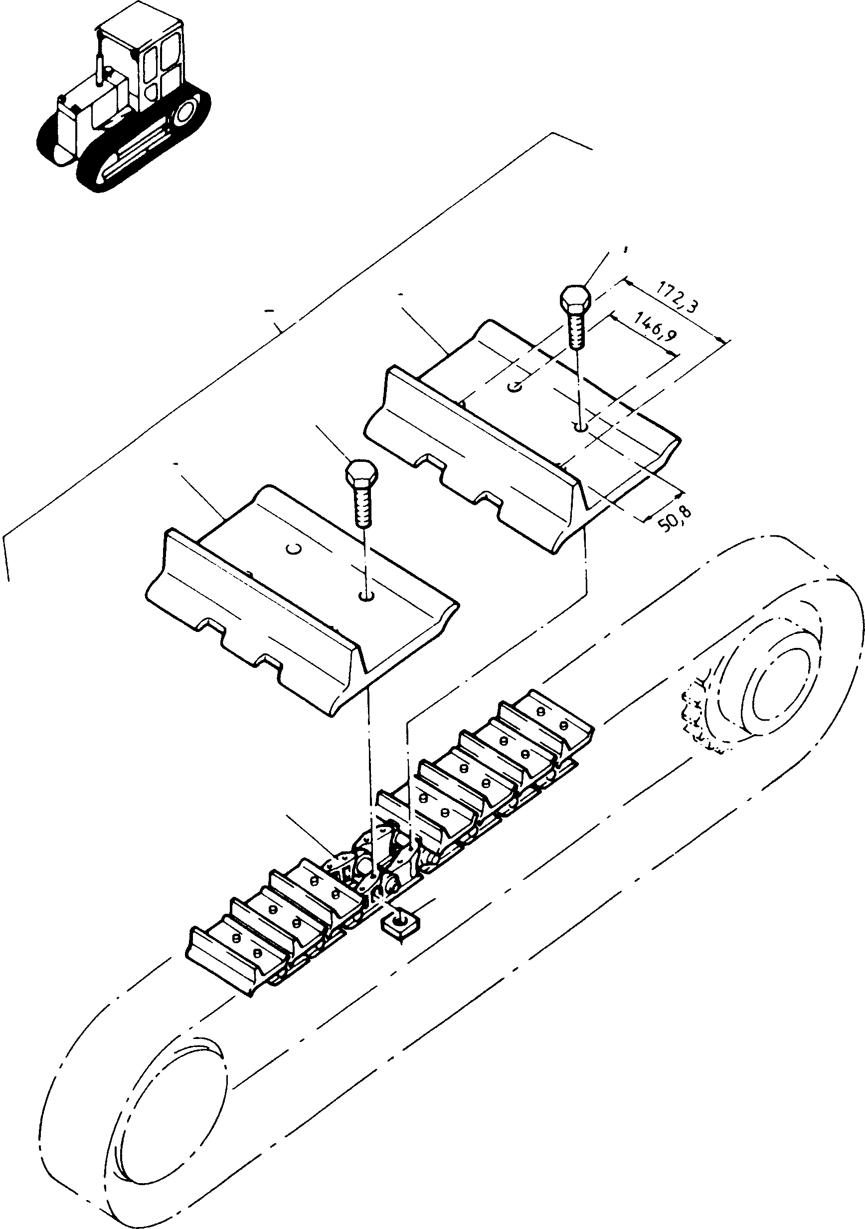 TRACK 4100381M91 KOMATSU