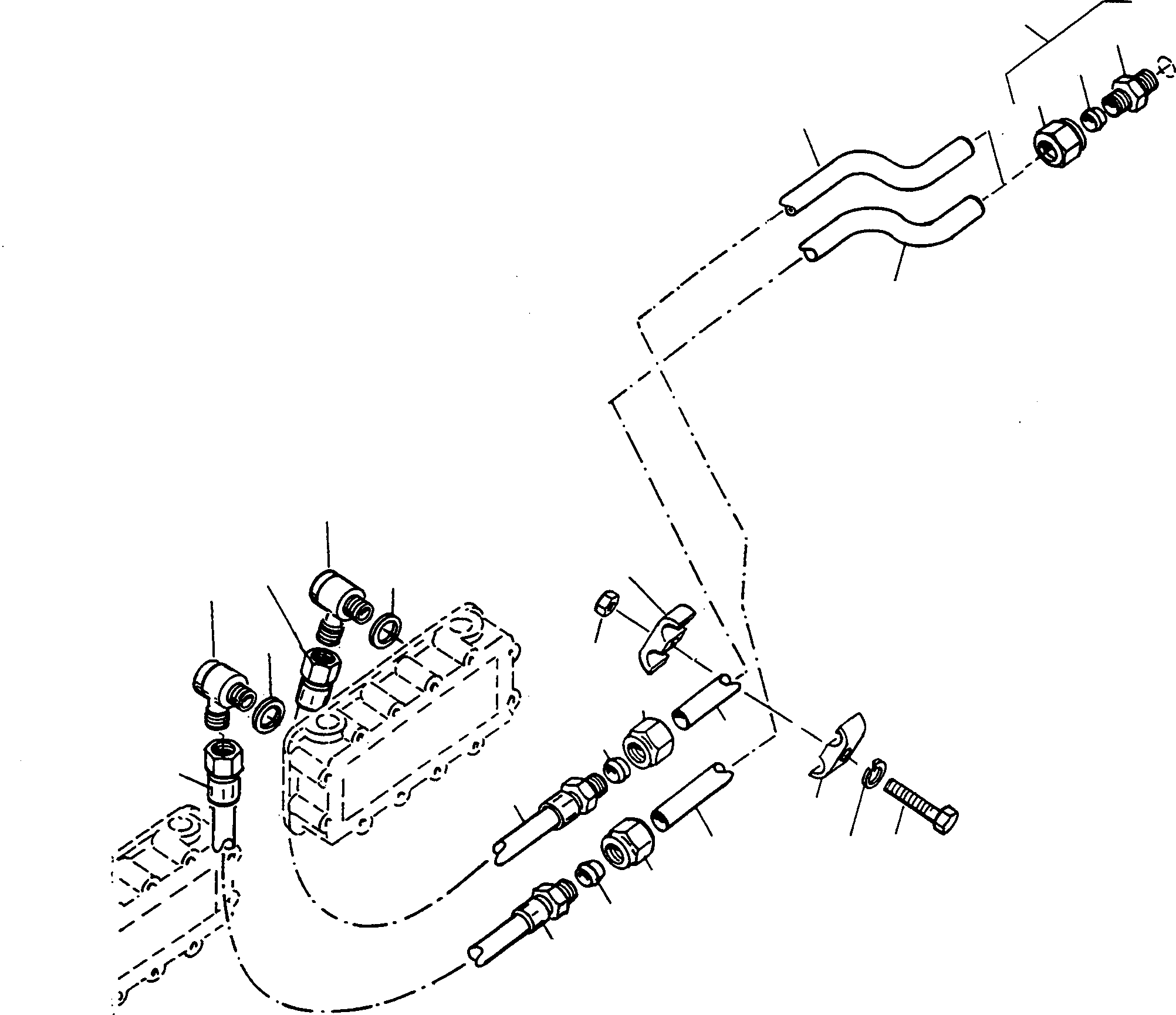 Трубка 4001210M1 KOMATSU