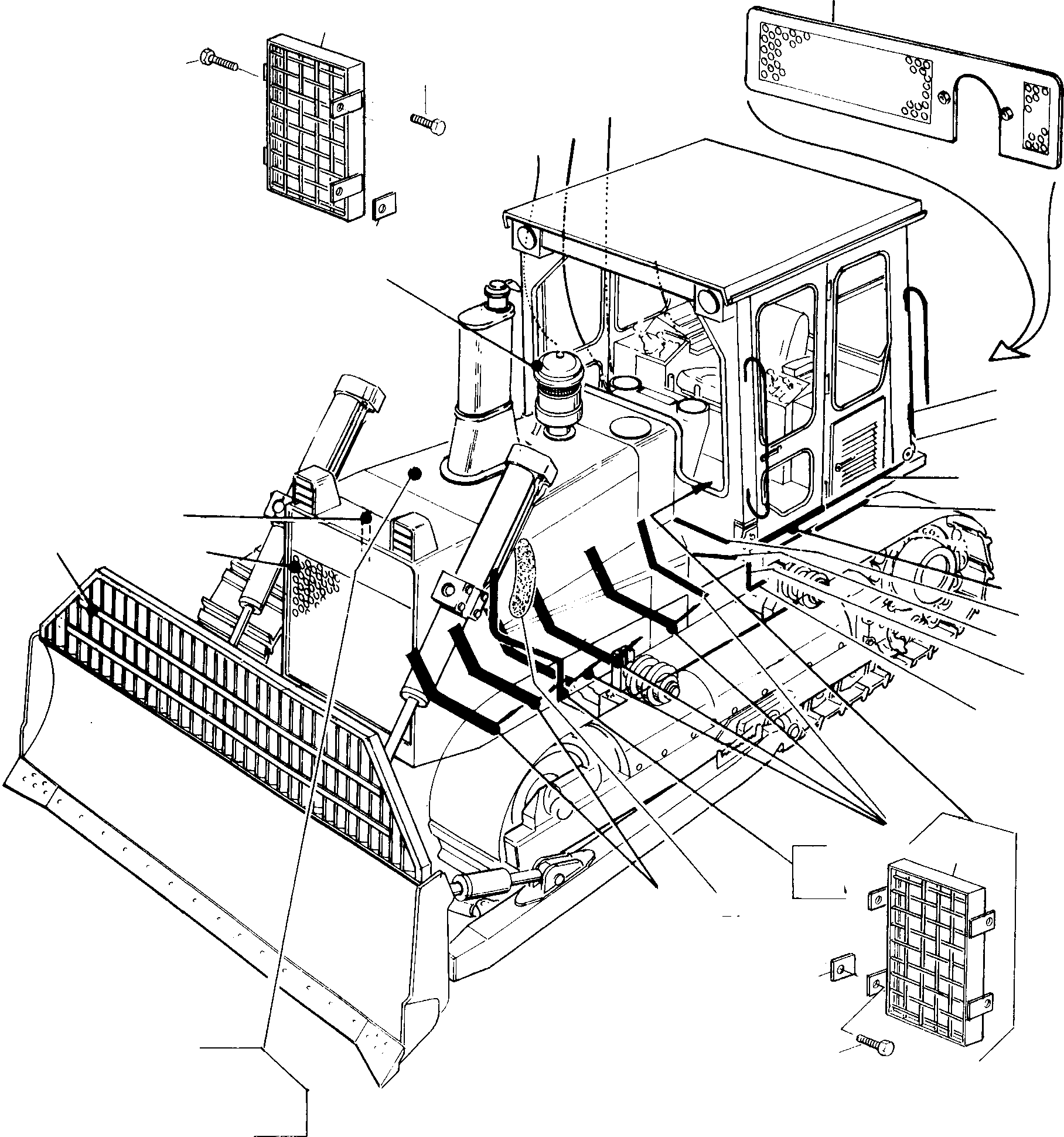RADIATOR GUARD 4021168M91 KOMATSU