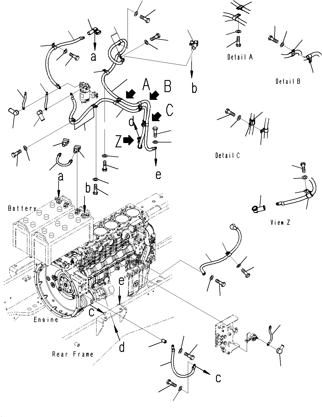 Кабель 23H-06-11291 KOMATSU