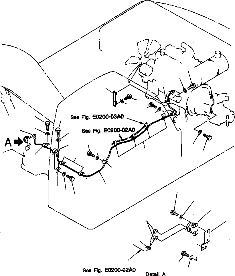 HARNESS, STARTER 207-06-A8240 KOMATSU