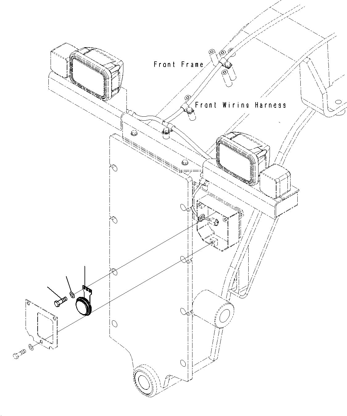 Звуковой сигнал 23C-06-63410 KOMATSU