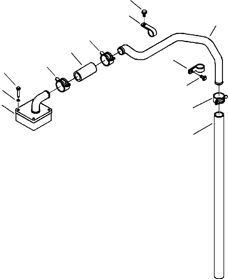 TUBE, BREATHER 1307 223 H1 KOMATSU