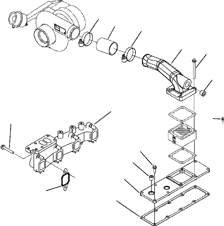 MANIFOLD,EXHAUST 6732-11-5221 KOMATSU