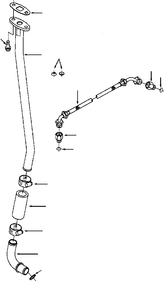 CONNECTION, TURBINE OIL DRAIN 6731-51-8210 KOMATSU
