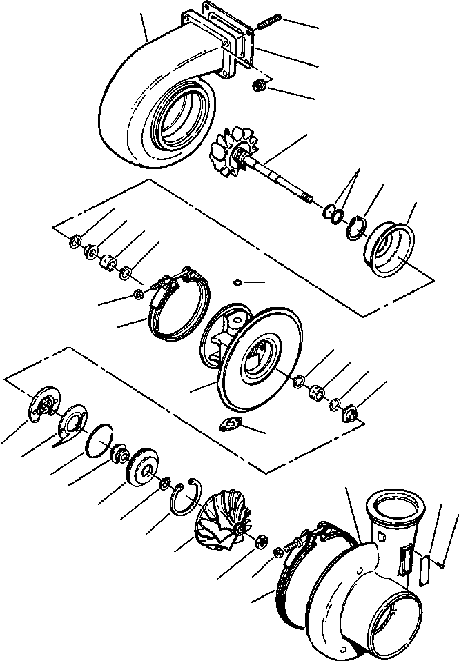 SHAFT AND WHEEL 1310 644 H2 KOMATSU