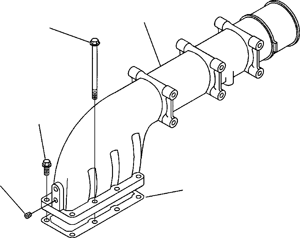 CONNECTION, AIR INTAKE 6216-11-631A KOMATSU