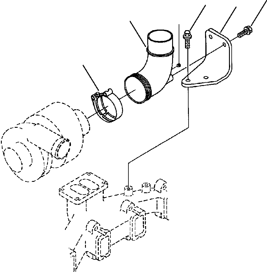BRACE, EXHAUST OUTLET CONNECTION 6735-81-8520 KOMATSU