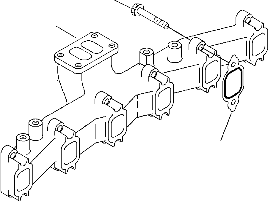 MANIFOLD, EXHAUST 6735-11-5110 KOMATSU